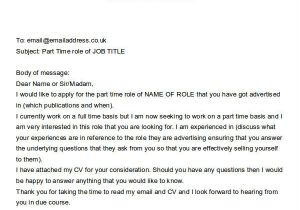 How to Apply for A Job Via Email Template 21 Email Cover Letter Examples Samples Examples