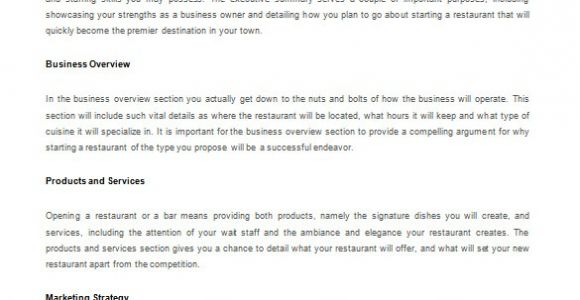 How to Build A Business Plan Template Restaurant Business Plan Template 14 Free Word Excel