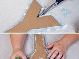 How to Cover Cardboard Letters with Fabric Fabric and Cardboard Wall Letters Diy