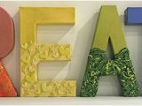 How to Cover Paper Mache Letters Create Paper Mache Letter Fun Part 1 Think Crafts by