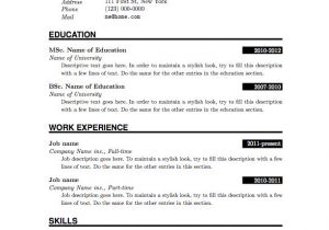 How to Create A Basic Resume Curriculum Vitae Template Google Search Resume Pdf