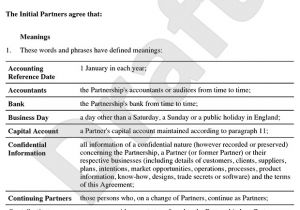 How to Create A Contract Template Partnership Agreement Template Create A Partnership