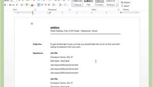 How to Create A Cv Template In Word How to Create A Resume In Microsoft Word with 3 Sample