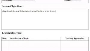 How to Create A Lesson Plan Template 5 Free Lesson Plan Templates Excel Pdf formats