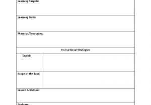 How to Create A Lesson Plan Template Lesson Plan Template