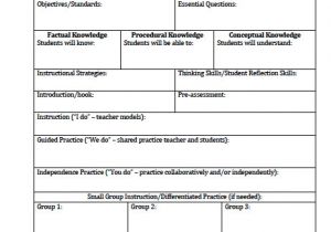 How to Create A Lesson Plan Template the Idea Backpack Unit Plan and Lesson Plan Templates for