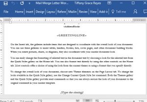 How to Create A Mail Merge Template Mail Merge Letter Word Template