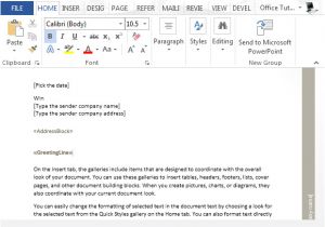 How to Create A Mail Merge Template Sample Mail Merge Letter for Word