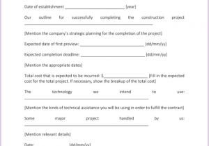 How to Create A Proposal Template In Word Construction Proposal Template 4 Best Sample
