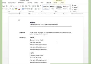 How to Create A Resume Template In Word 2010 How to Create A Resume In Microsoft Word with 3 Sample