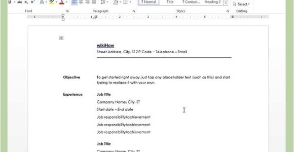 How to Create A Resume Template On Word How to Create A Resume In Microsoft Word with 3 Sample