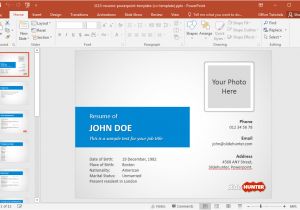 How to Create A Template On Powerpoint How to Make A Resume In Powerpoint