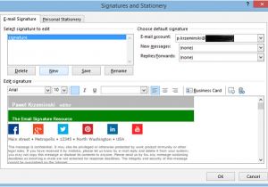 How to Create An Email Signature Template In Outlook 2010 Setting Up An HTML Email Signature with Images On iPhone