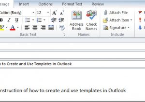 How to Create An Email Template In Outlook 2013 How to Create and Use Templates In Outlook