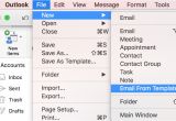 How to Create An Email Template In Outlook for Mac Insider Fast Email Template is now Available Outlook