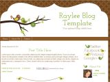 How to Customize A Blogger Template Bird Blogger Template Raylee