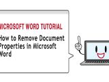 How to Delete Blank Page In Word Resume How to Remove Document Properties In Microsoft Word 2010