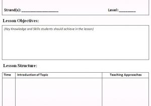 How to Design A Lesson Plan Template 5 Free Lesson Plan Templates Excel Pdf formats