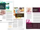 How to Design A Newsletter Template Pediatric Doctor Newsletter Template Design