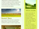 How to Design A Newsletter Template Yellow Company Newsletter Design Template Click to