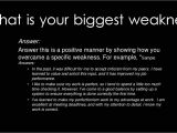 How to Explain Your Resume During A Job Interview How to Answer Quot What is Your Biggest Weakness