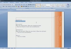How to Find Resume Templates In Microsoft Word 2007 Resume Templates Microsoft Word 2007 How to Find