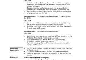 How to format A Job Resume 7 Cv format Pdf 2015 theorynpractice