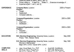 How to format A Resume In Word Free Resume Template for Microsoft Word