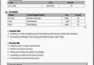 How to format A Resume In Word Simple Resume format In Word