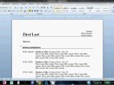 How to Make A Basic Resume On Word How to Write A Basic Resume In Microsoft Word Youtube