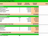 How to Make A Budget Plan Template Excel Template Marketing Budget Planning