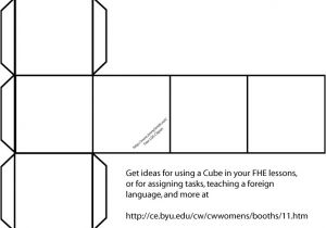 How to Make A Cube Template Mormon Share Blank Box or Cube Pattern