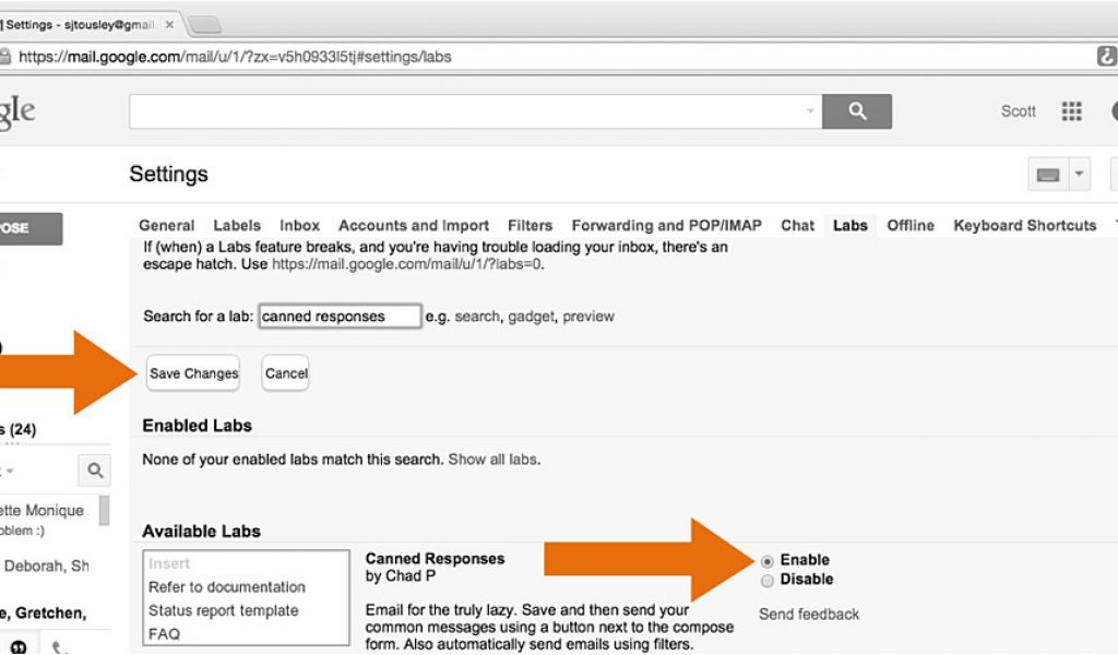 How To Make A Email Template In Gmail Canned Responses How To Create