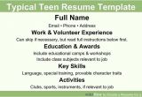How to Make A Resume for First Job Template How to Create A Resume for A Teenager 13 Steps with