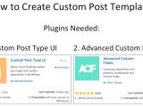 How to Make A Template In WordPress How to Create Custom Post Templates In WordPress Youtube