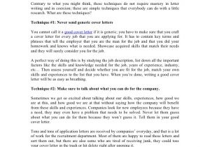 How to Make An Awesome Cover Letter Good Cover Letter Techniques to Writing An Awesome One