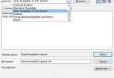 How to Open An Email Template In Outlook Creating and Using Email Templates In Outlook 2016 Desktop