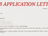 How to Prepare Cover Letter for Job Application April 2015 Samples Business Letters