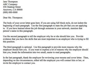 How to Properly Write A Cover Letter Writing Business Letters Correct Layout for Your Cover
