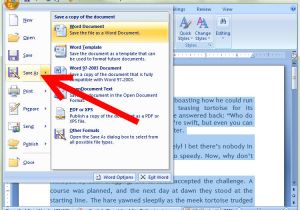 How to Save A Template In Word How to Save as In Word 2007 4 Steps with Pictures Wikihow