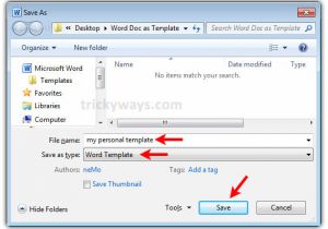 How to Save A Template In Word How to Save Word Document as Template Office