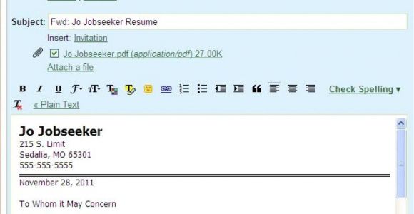 How to Send Resume and Cover Letter by Email Sample Email Letter Etiquette with attachments Perfect