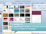 How to Set Up A Powerpoint Template Creating and Setting A Default Template or theme In