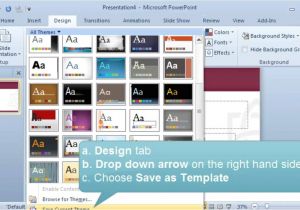 How to Set Up A Powerpoint Template Creating and Setting A Default Template or theme In