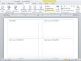How to Set Up Label Template In Word Set Up Label Template In Word 2010