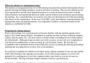 How to Take Minutes at A Board Meeting Template 14 Taking Minutes Template Free Sample Example format