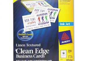 How to Use Avery Business Card Templates In Word Avery 8873 Clean Edge Inkjet Business Card Jet Com