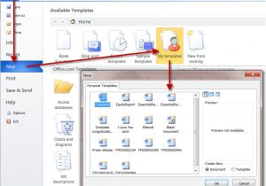 How to Use Templates In Word 2010 Templates In A Ms Word 2010 Document Technical