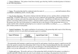 How to Write A Business Contract Template Partnership Agreement Business Templates Pinterest
