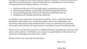 How to Write A Cover Letter for A Marketing Job Best Marketing Cover Letter Examples Livecareer